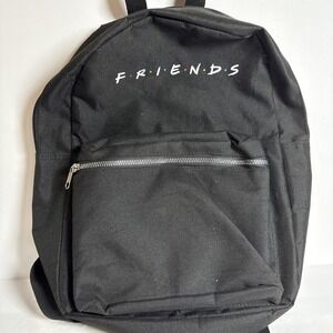 Friends Small Backpack Black 14x10 Inch